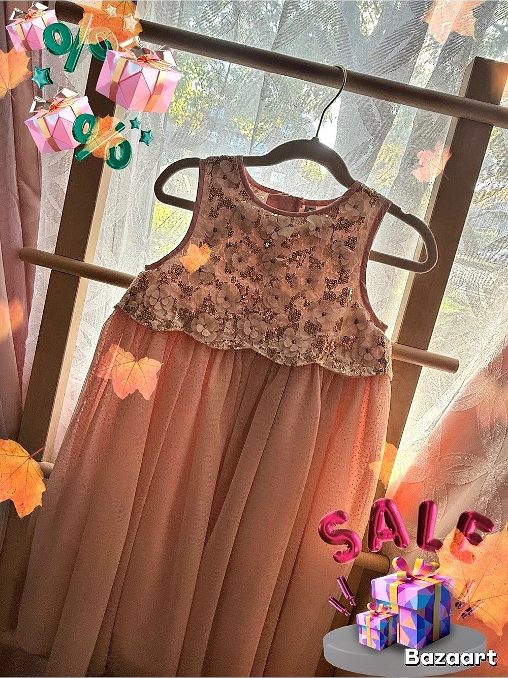Floral Pink Dress Like New